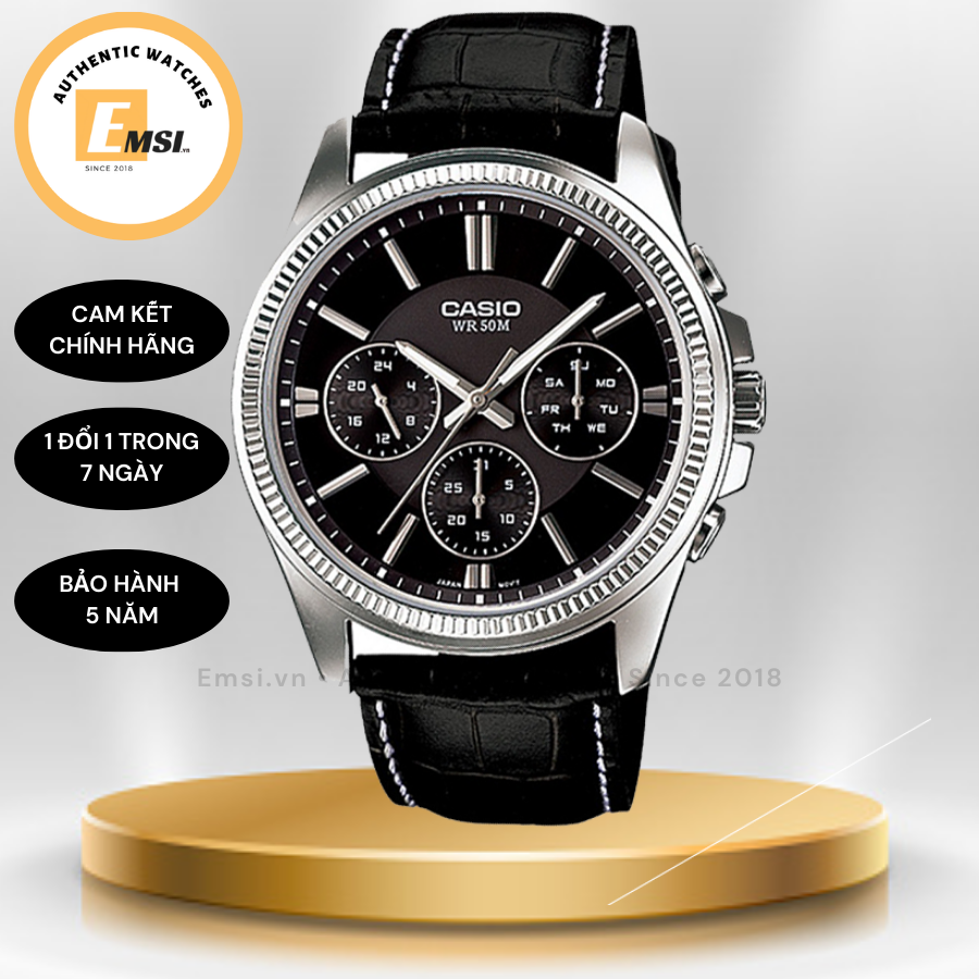 Casio MTP-1375L-1AVDF - Đồng Hồ Nam - Pin / Quartz - Kính Khoáng - Size Mặt 42mm - Bảo Hành 5 Năm - Chính Hãng