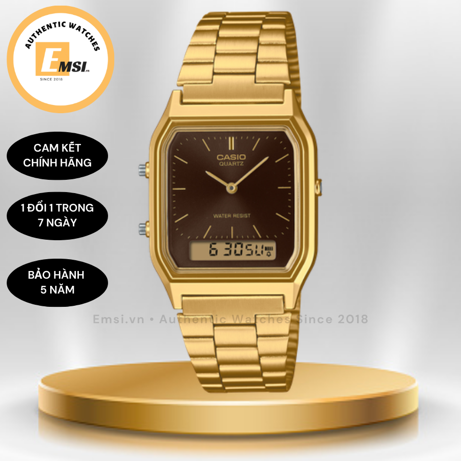 Đồng Hồ Casio - Đồng hồ unisex  CASIO AQ-230GA-5AMQY