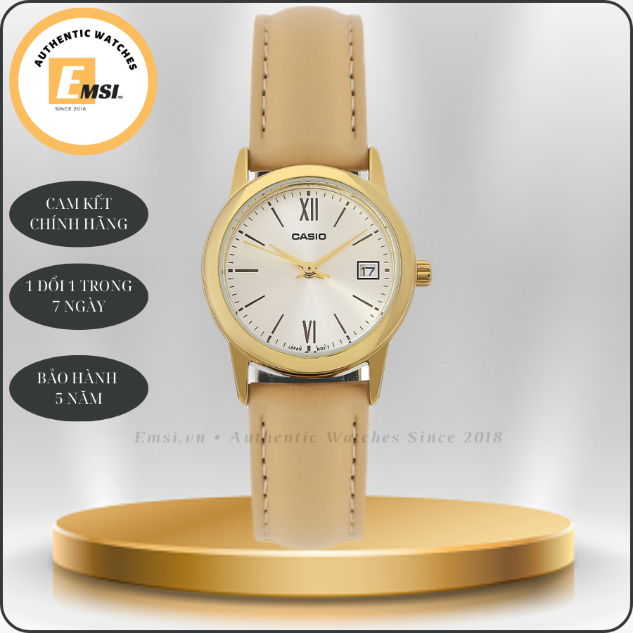 Đồng hồ Casio Nữ LTP-V002GL-7B3UDF - Size 25 mm - Chính Hãng