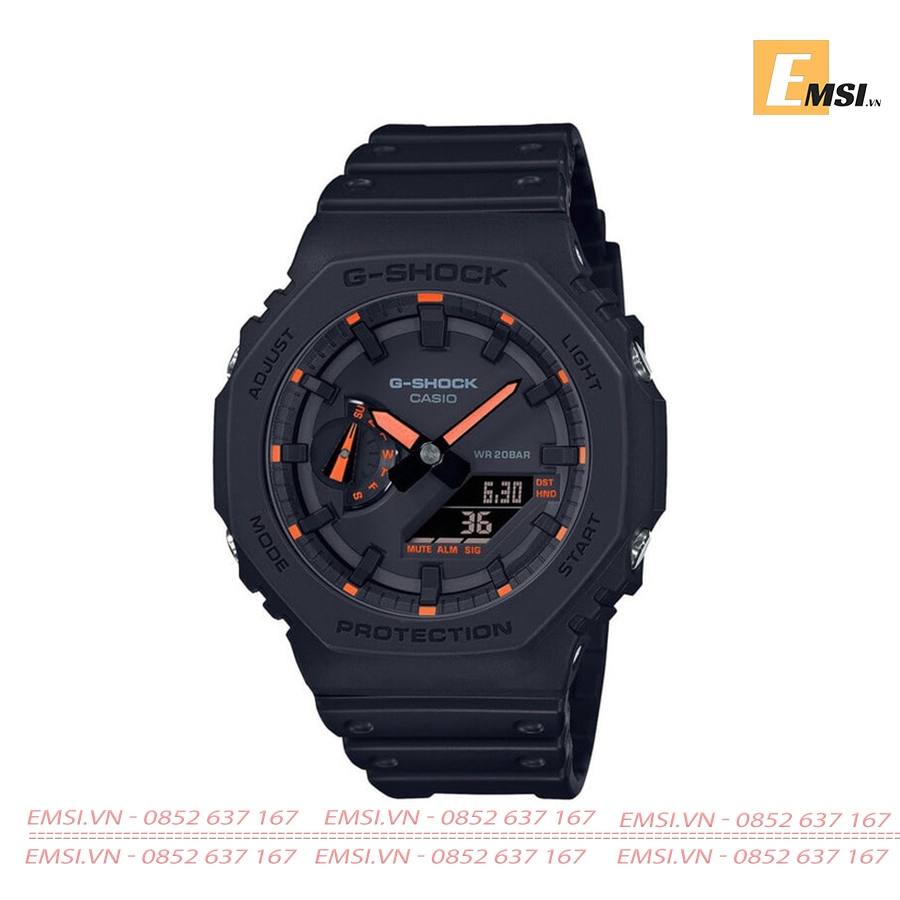 G-Shock GA-2100-1A4DR - Đồng Hồ Nam - Pin / Quartz - Kính Khoáng - Size Mặt 45.4mm - Bảo Hành 5 Năm - Chính Hãng