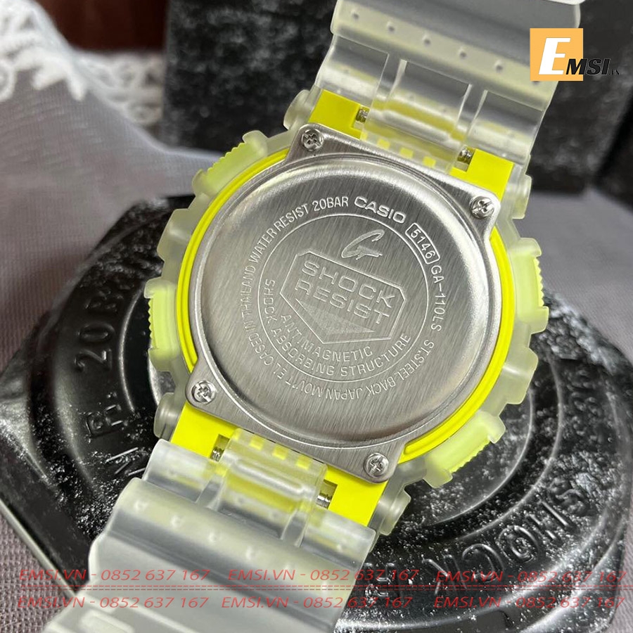 Đồng hồ Casio Nam G Shock GA-110LS-7A - Emsi.vn - Kích thước vỏ : 55×51,2×16,9mm