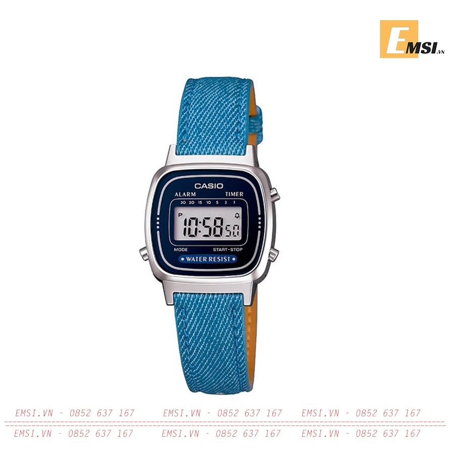 Casio LA670WL-2A2 - Đồng Hồ Nữ - Điện Tử - Kính Nhựa - Size Mặt 24.6mm EMSI.VN