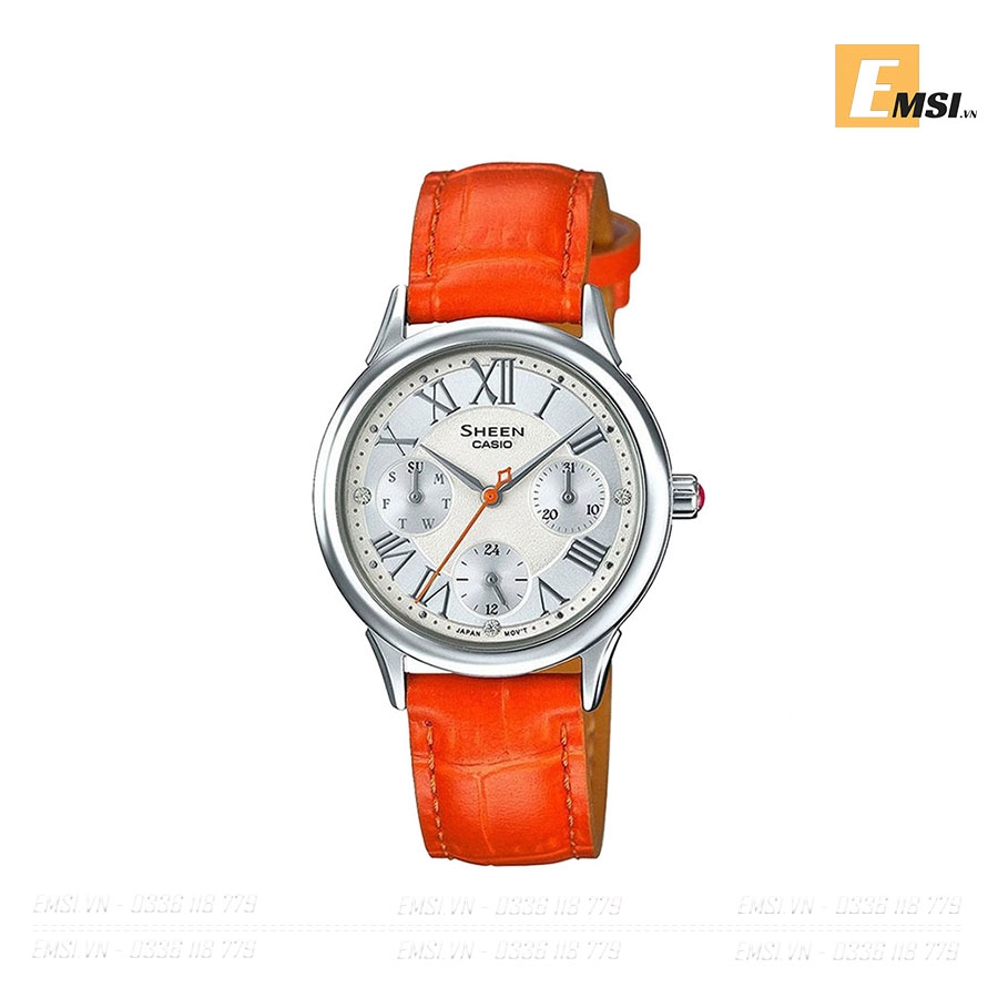 Casio Sheen SHE-3049L-7A - Đồng Hồ Nữ - Pin/Quartz - Size Mặt 30.5mm - Kính Khoáng - Bảo Hành 5 Năm
