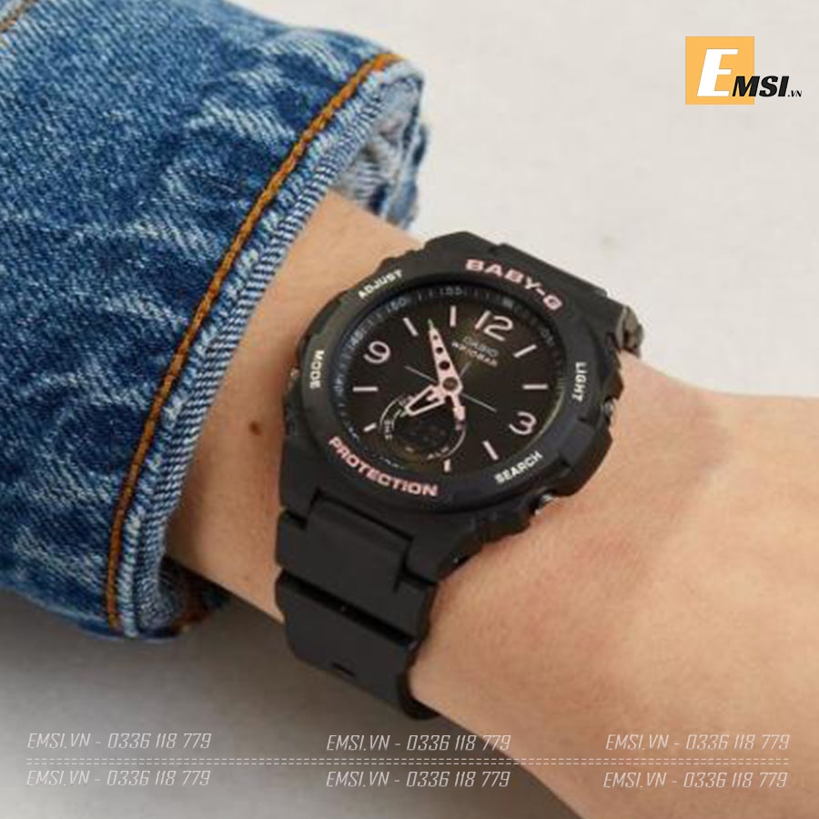 Đồng Hồ Casio Baby G BGA-260SC-1A - Nữ - Dây Nhựa Màu Đen - Chống Nước 100M