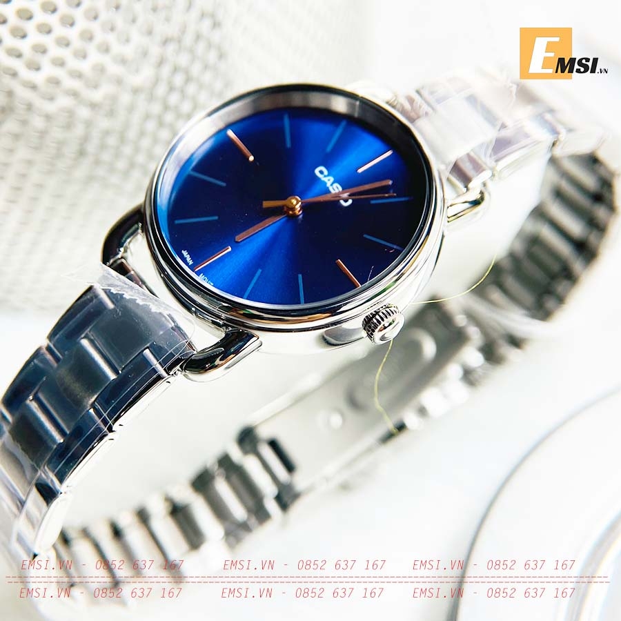 Đồng Hồ Casio Nữ LTP-E412D-2A Dây Kim Loại - Chống Nước - Size 30mm