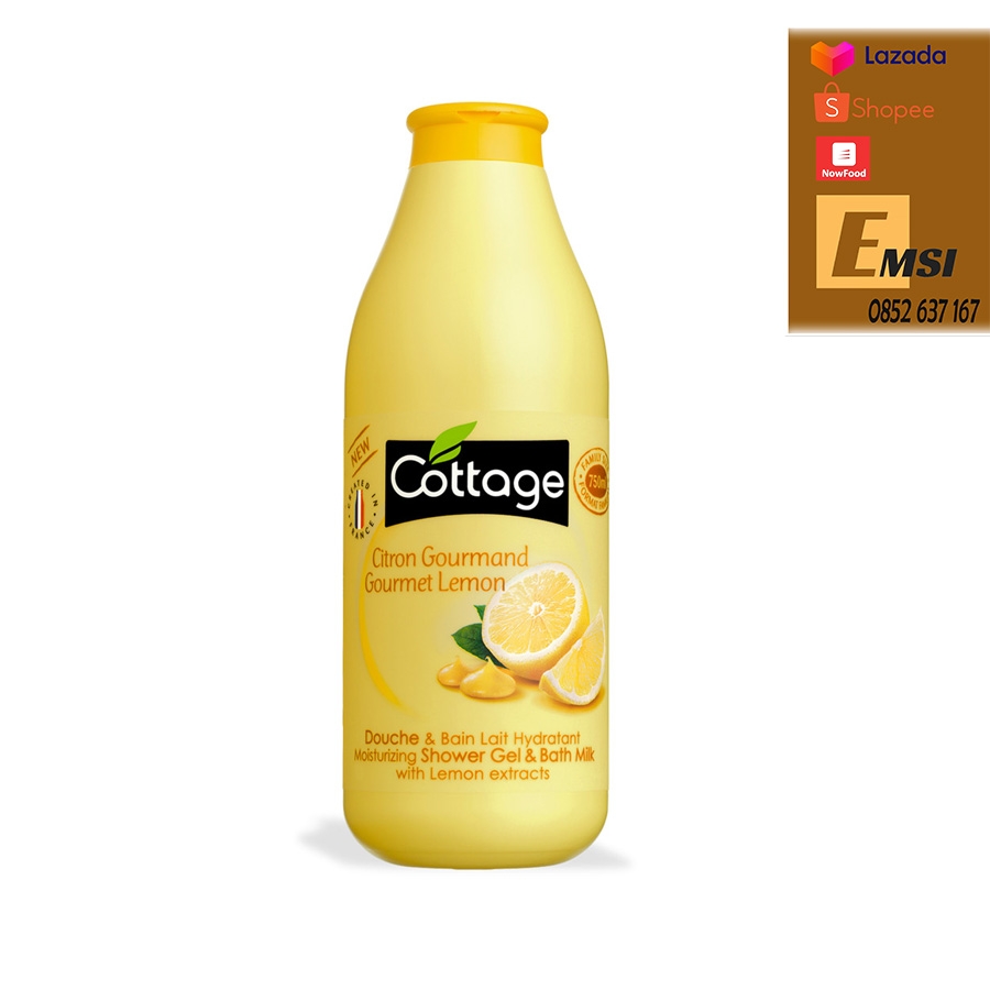 Sữa Tắm Dưỡng Trắng Da Cottage 750ml Của Pháp