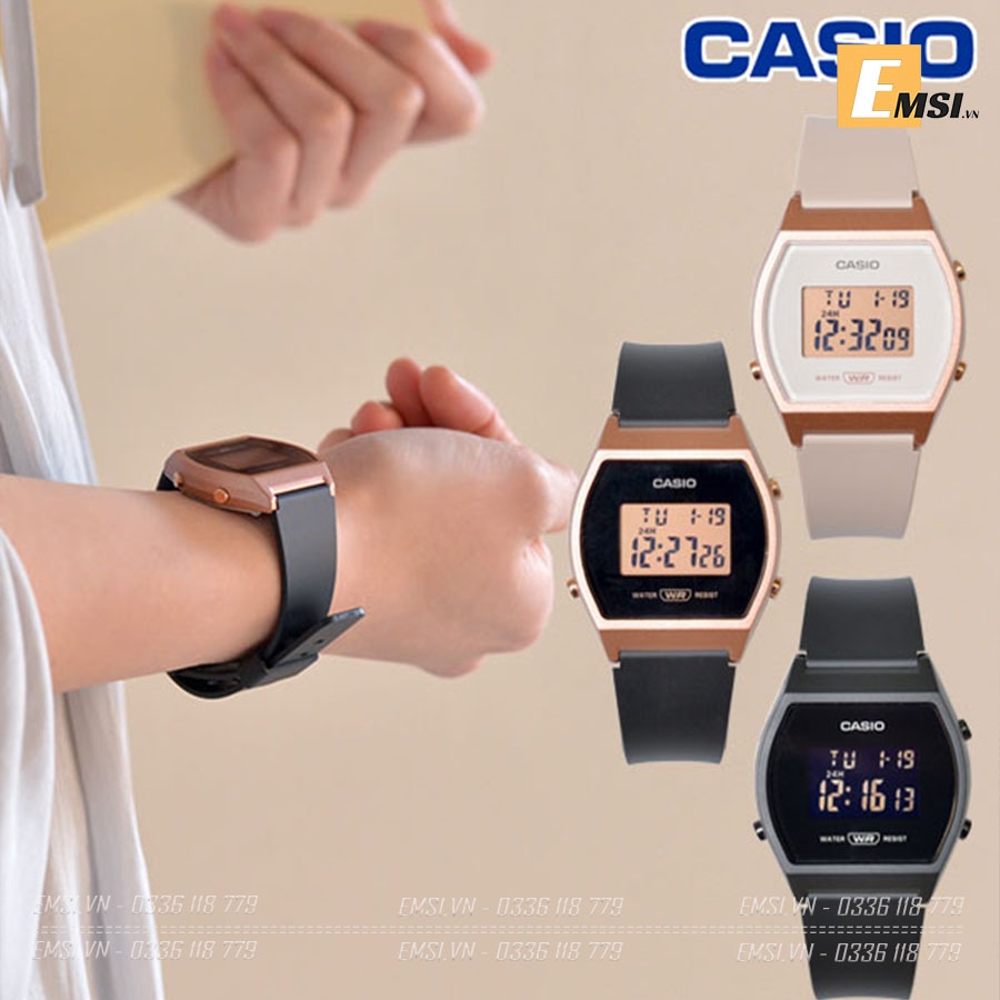 Casio LW-204-1ADF - Đồng Hồ Nữ - Điện Tử - Kính Nhựa - Size Mặt 35mm - Chính Hãng - Emsi.vn