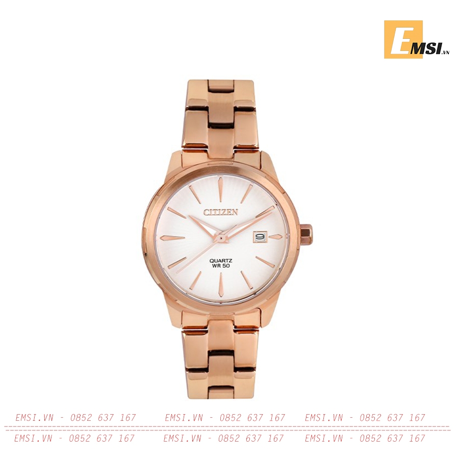 Đồng hồ citizen nữ eu6073-53a dây thép không gỉ 28mm