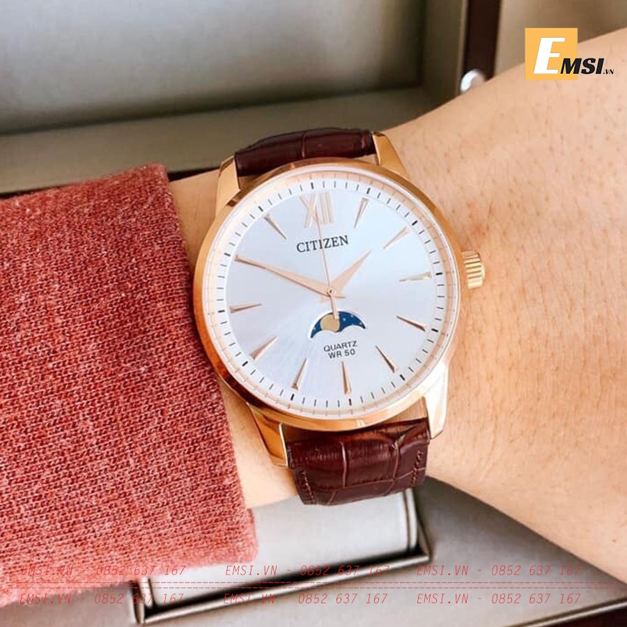 Citizen AK5003-05A – Nam – Quartz (Pin) – Dây Da