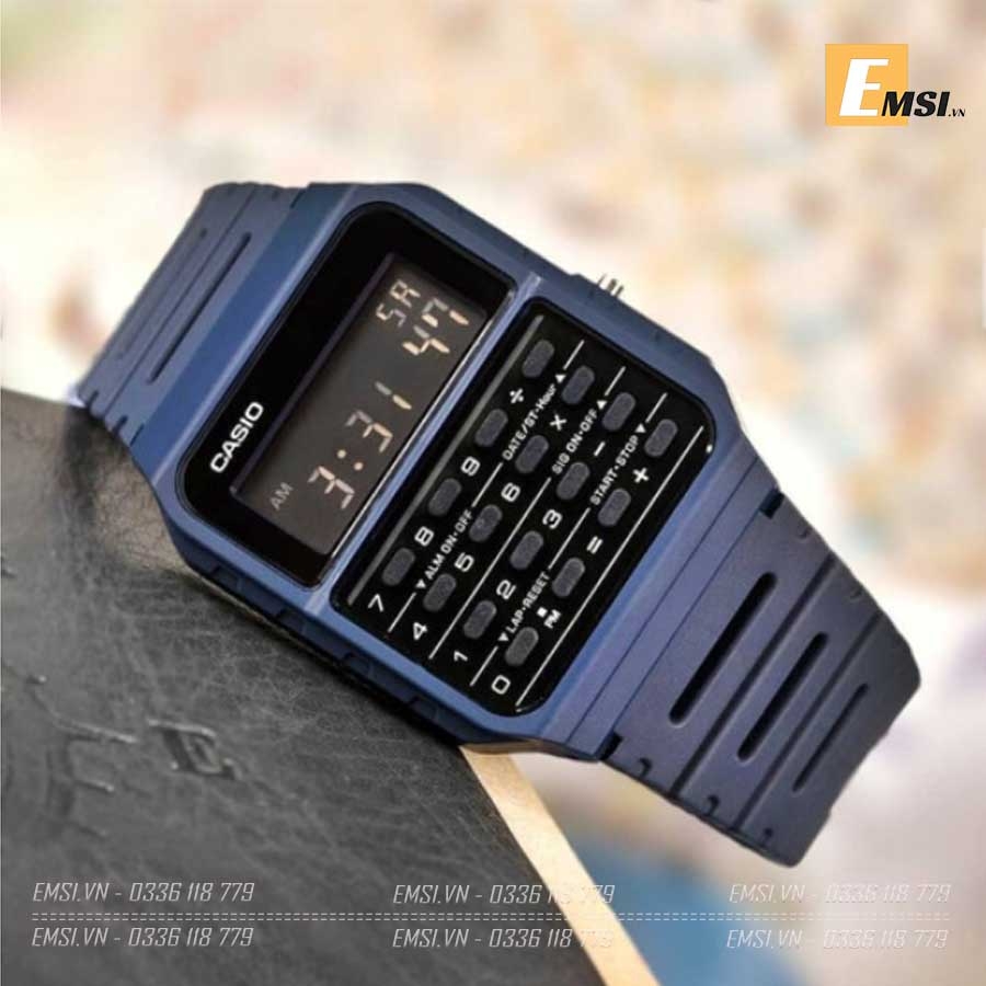 Đồng Hồ Casio Điện Tử CA-53WF-2B - Dây Nhựa - Có Máy Tính - Pin 5 Năm
