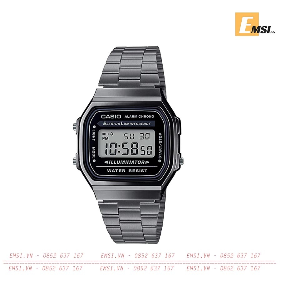 Casio A168WGG-1ADF – Nam – Kính Nhựa – Quartz (Pin) - Chính Hãng Bảo Hành 5 Năm