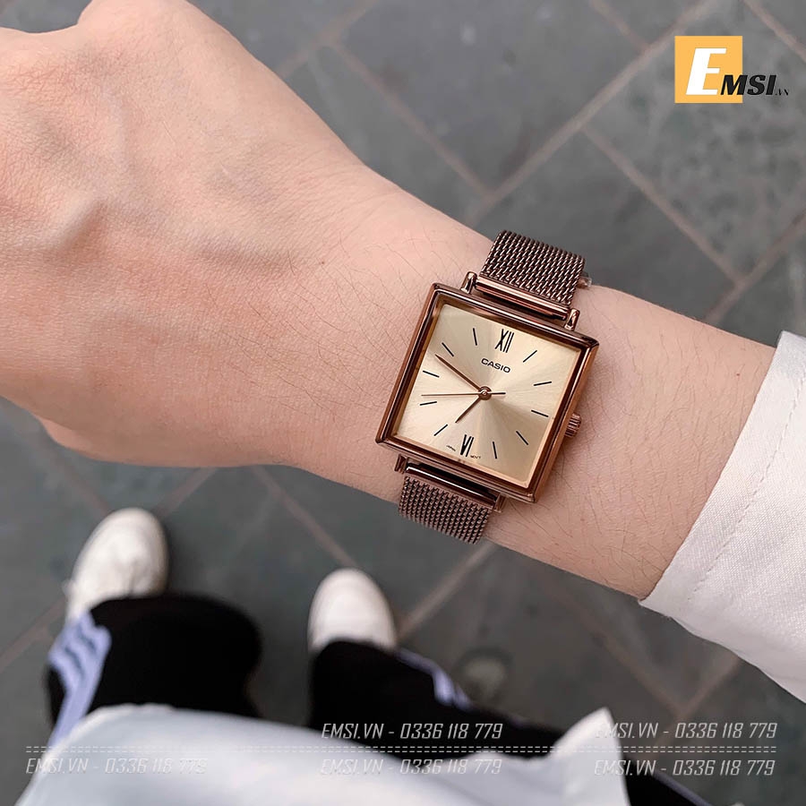 Casio LTP-E155MR-9BDF - Đồng Hồ Nữ - Pin / Quartz - Kính Khoáng - Size Mặt 25mm - Bảo Hành 5 Năm - Chính Hãng