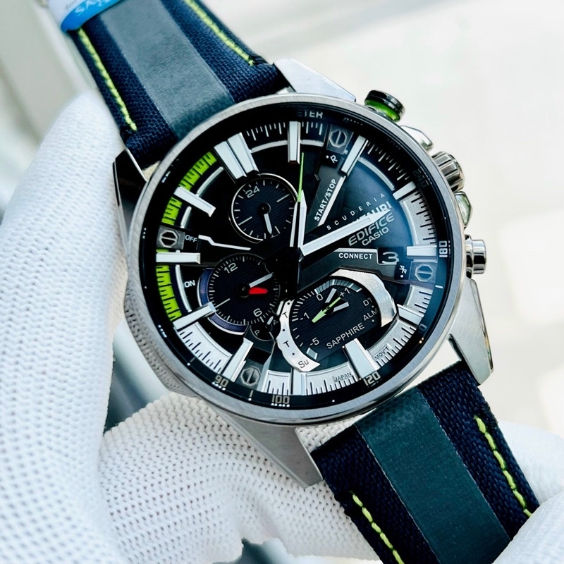 Casio Edifice EQB-1200AT-1ADR - Đồng Hồ Nam - Pin / Quartz - Kính Sapphire - Size Mặt 45mm - Bảo Hành 5 Năm - Chính Hãng