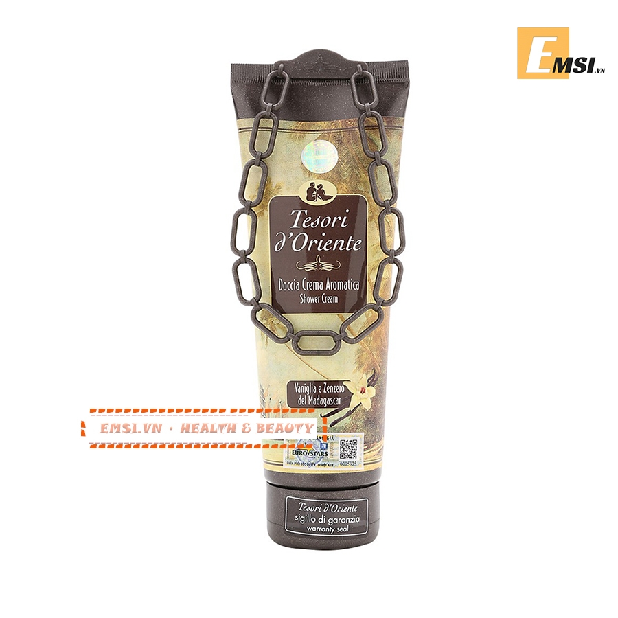 Sữa Tắm Hương Nước Hoa Italia Tesori D'Oriente Vanilla And Ginger - Tinh Chất Macca (250ml)