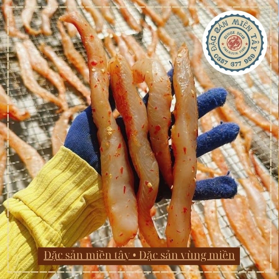 Đặc sản: Khô cá lóc sợi (Phi lê xong rồi) 500gram