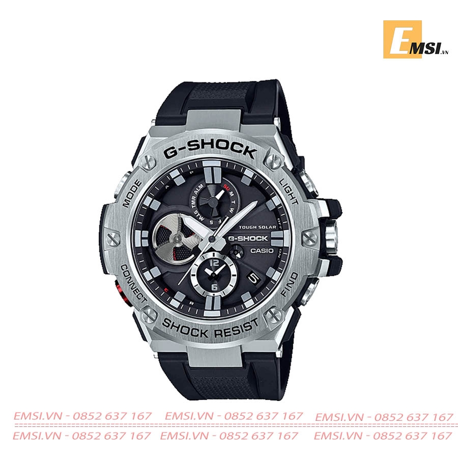 Gshock GST-B100-1ADR - Đồng Hồ Nam - Năng Lượng Mặt Trời - Kính Khoáng - Size Mặt 53.8mm - Bảo Hành 5 Năm