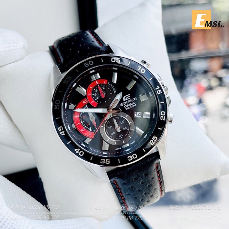 Casio Edifice EFV-550L-1AVUDF - Đồng Hồ Nam - Pin / Quartz - Kính Khoáng - Size Mặt 47mm - Bảo Hành 5 Năm - Chính Hãng
