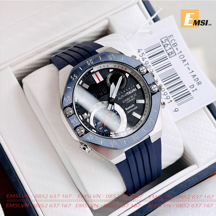 Casio ECB-10AT-1A - Đồng Hồ Nam - Năng Lượng Mặt Trời - Kính Sapphire - Size Mặt 48.5mm - Bảo Hành 5 Năm - Chính Hãng - Phiên Bản Giới Hạn