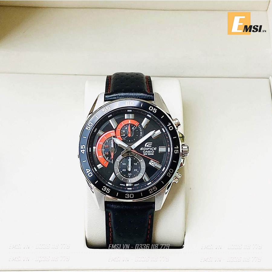 Casio Edifice EFV-550L-1AVUDF - Đồng Hồ Nam - Pin / Quartz - Kính Khoáng - Size Mặt 47mm - Bảo Hành 5 Năm - Chính Hãng