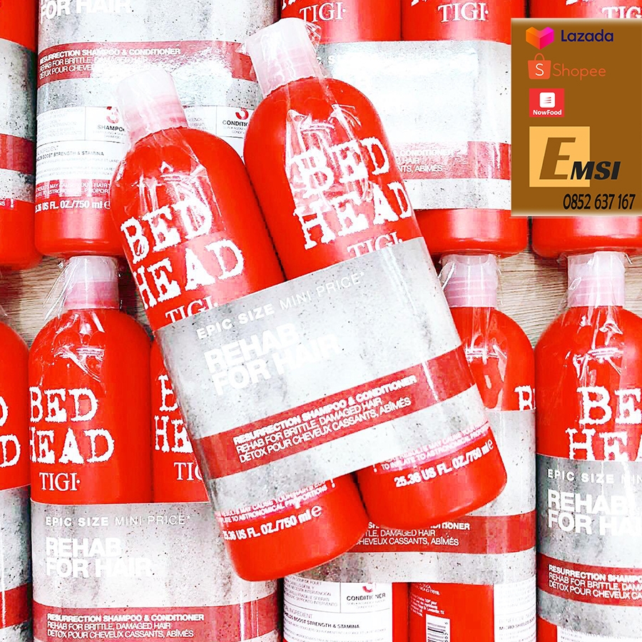 Bộ Gội Xả Tigi Bed Head Rehab For Hair 750ml Mỹ