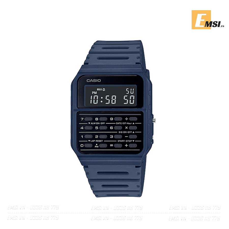 Đồng Hồ Casio Điện Tử CA-53WF-2B - Dây Nhựa - Có Máy Tính - Pin 5 Năm