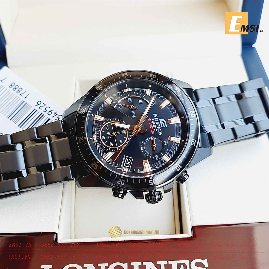Casio Edifice EFV-540DC-1B - Nam - Quartz (Pin) Dây Kim Loại - Emsi.vn