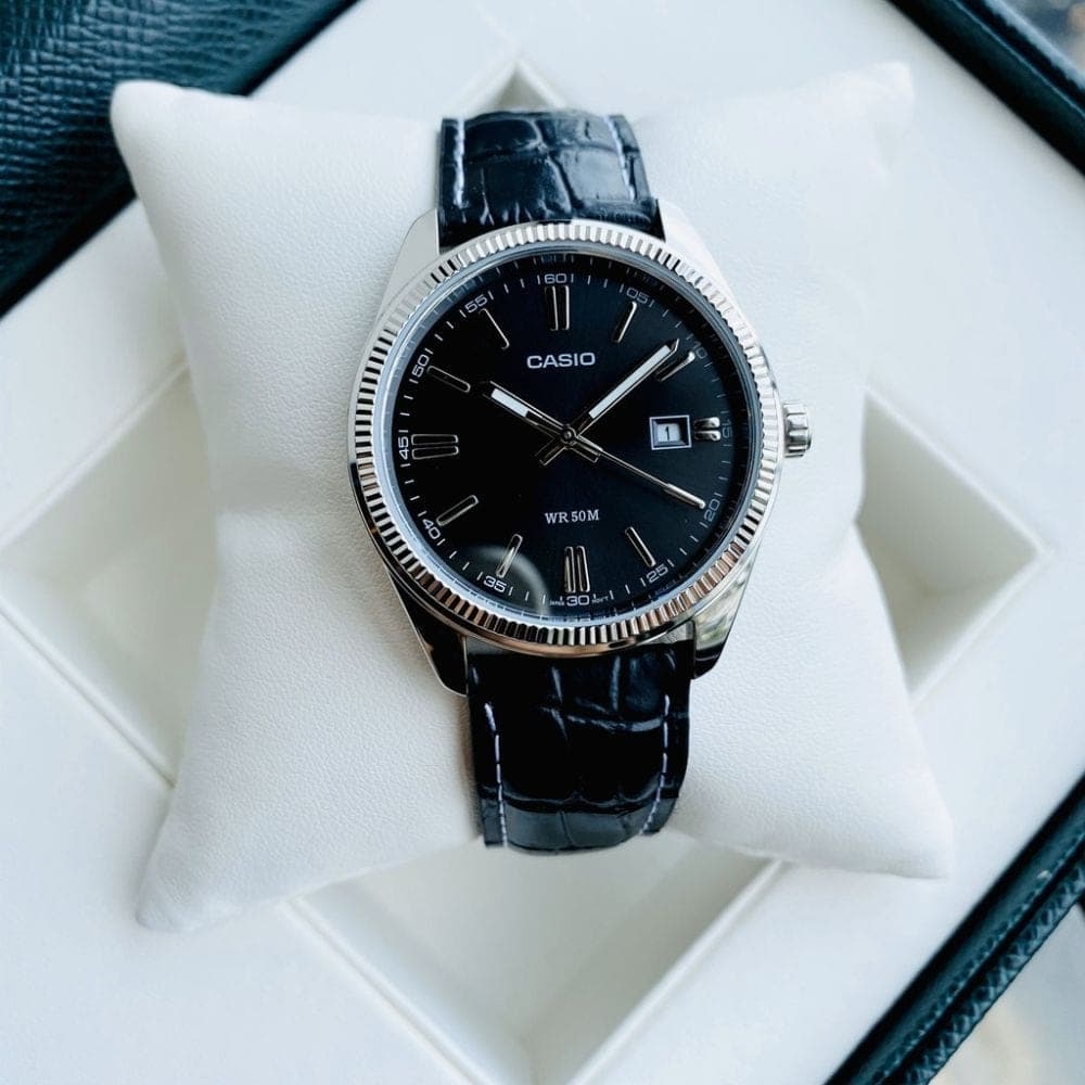 CASIO MTP-1302L-1AVDF – NAM – QUARTZ (PIN) – DÂY DA - Emsi.vn