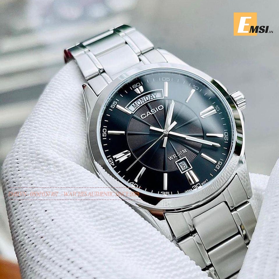 Đồng Hồ Nam Casio MTP-1381D-1AVDF Chính Hãng - Emsi.vn - Size 40