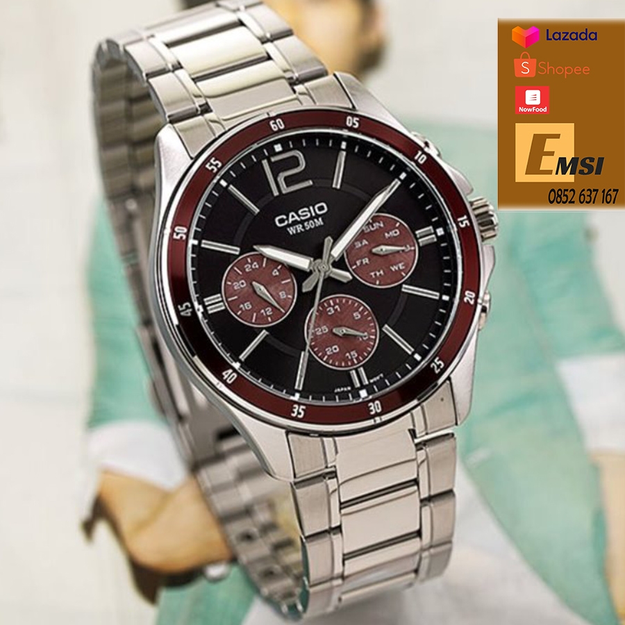 Casio MTP-1374D-5AVDF - Đồng Hồ Nam - Pin / Quartz - Kính Khoáng - Size Mặt 43.5mm - Bảo Hành 5 Năm - Chính Hãng