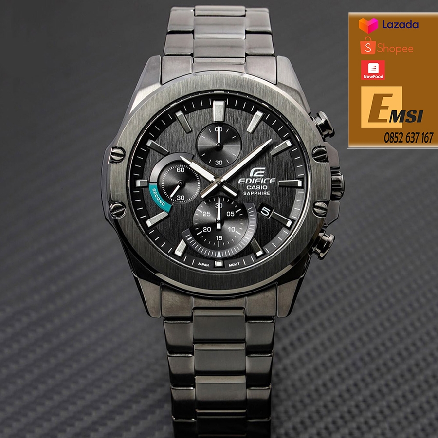 Casio EFR-S567DC-1A - Đồng Hồ Nam - Điện Tử - Size Mặt 45.4mm - Kính Sapphire - Dây Kim Loại - Chống Nước 10ATM - Bảo Hành 5 Năm