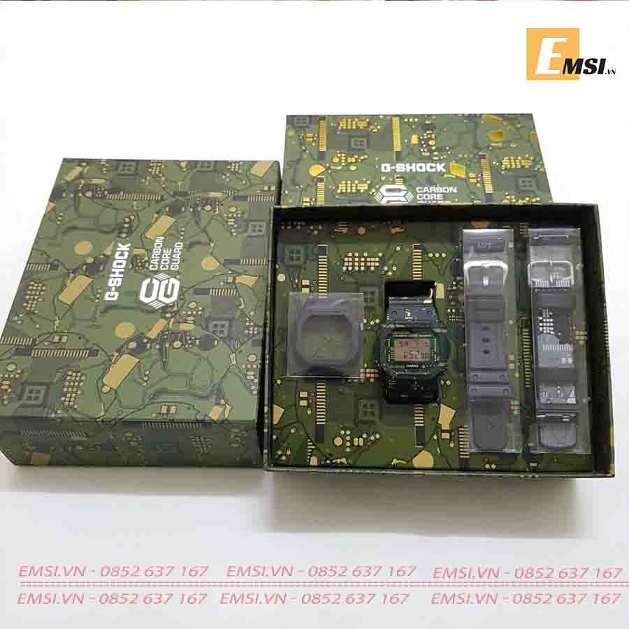 G-Shock DWE-5600CC-3DR - Đồng Hồ Nam - Điện Tử - Kính Khoáng - Size Mặt 43.8mm - Bảo Hành 5 Năm - Chính Hãng