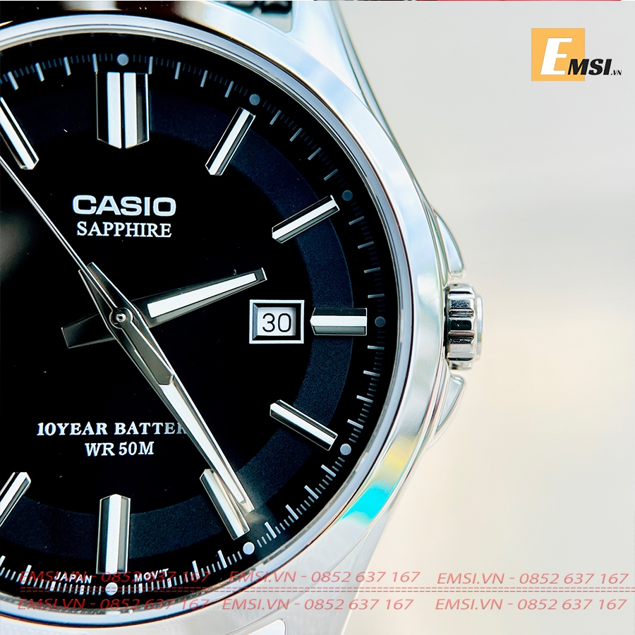Casio MTS-100L-1AVDF - Đồng Hồ Nam - Pin / Quartz - Kính Sapphire - Size Mặt 41mm - Bảo Hành 5 Năm - Chính Hãng - Emsi.vn