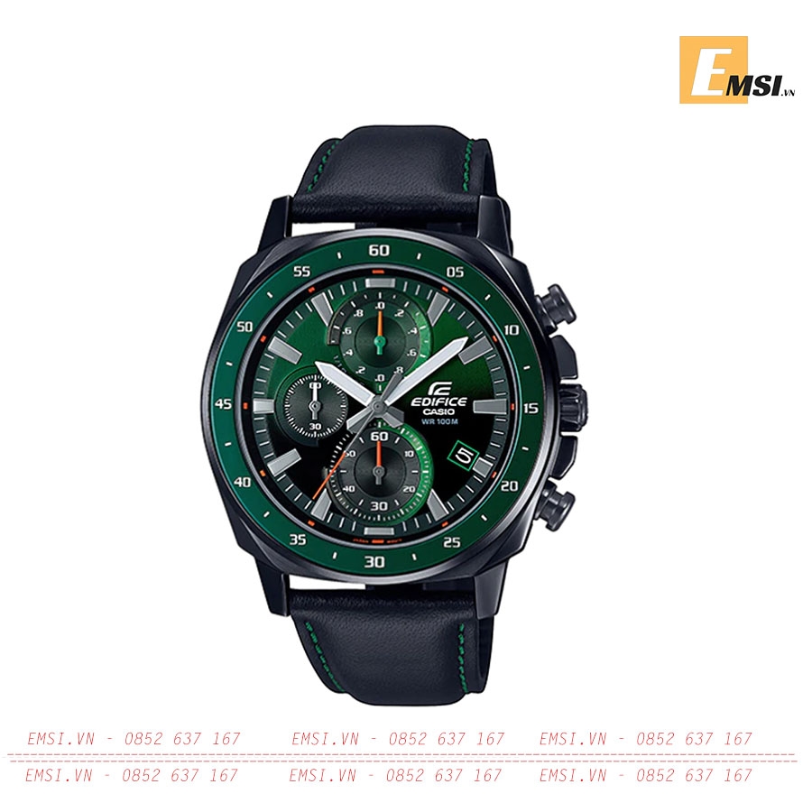Đồng Hồ Casio Edifice EFV-600CL-3AVUDF | Nam | Dây Da - Điện Tử - Size Mặt 43.8mm - Kính Khoáng - Bảo Hành 5 Năm