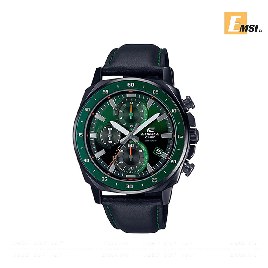 Đồng Hồ Casio Edifice EFV-600CL-3AVUDF | Nam | Dây Da - Điện Tử - Size Mặt 43.8mm - Kính Khoáng - Bảo Hành 5 Năm