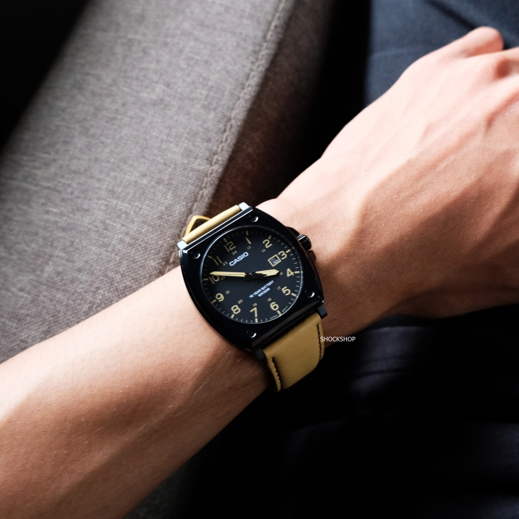 MTP-E715L-5AV | Đồng Hồ Casio | Nam | Dây Da | 3 Kim - Emsi.vn