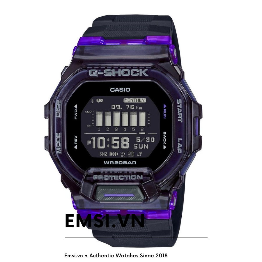 G-Shock GBD-200SM-1A6DR - Đồng Hồ Nam - Điện Tử - Kính Khoáng - Size Mặt 46mm - Bảo Hành 5 Năm - Chính Hãng