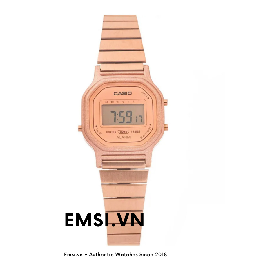 Casio -LA-11WR-5ADF- Đồng Hồ Nữ - Điện Tử - Kính Nhựa - Size Mặt 25.5mm EMSI.VN