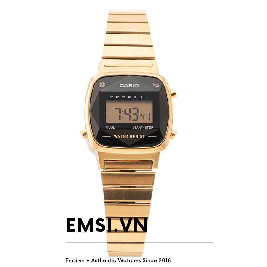 Casio Vintage Gold Watch  CASIO LA670WGAD-1D - Emsi.vn