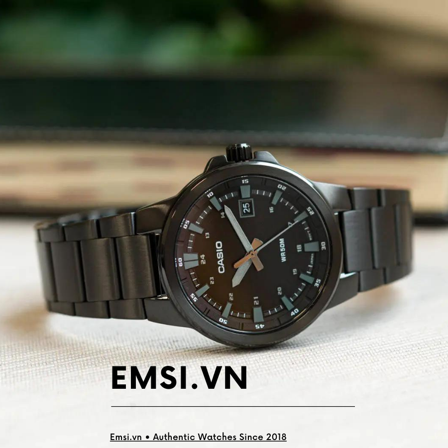 MTP-E173B-1AV | Đồng Hồ Casio | Nam | Dây Kim Loại | Pin 3 Năm | Chống Nước WR50M |  41,5mm