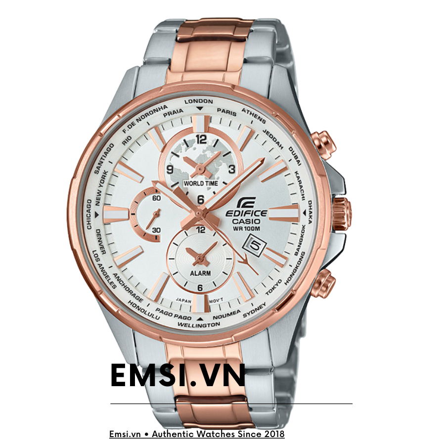 Casio Edifice EFR-304SG-7AVUDF - Đồng Hồ Nam - Pin / Quartz - Kính Khoáng - Size Mặt 45mm - Bảo Hành 5 Năm - Chính Hãng