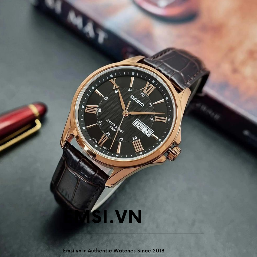 Casio MTP-1384L-1AVDF - Đồng hồ nam - Kính khoáng - Pin / Quartz - Size mặt 41mm - Bảo Hành 5 Năm - Chính Hãng - Emsi.vn