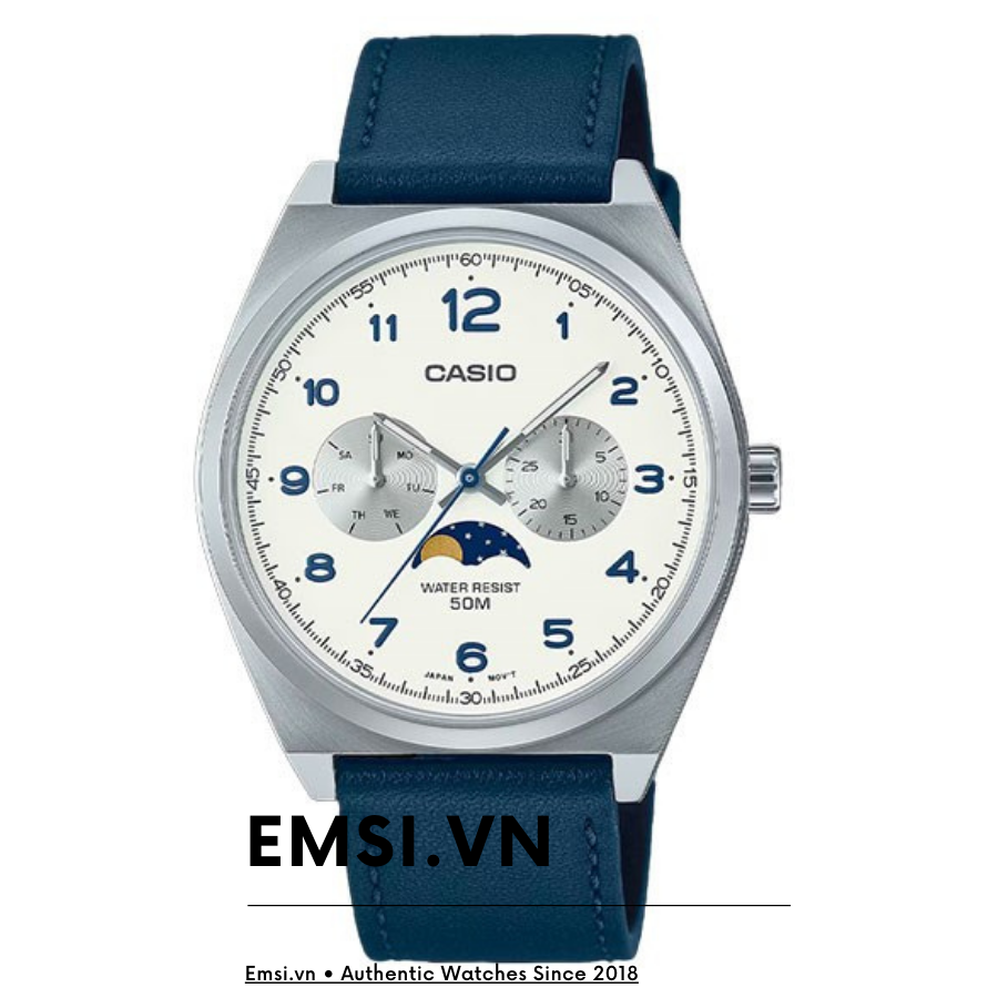 Đồng hồ Casio 40 mm Nam MTP-M300L-7AVDF | Đồng Hồ Casio | Nam | Dây Da | Mặt Số