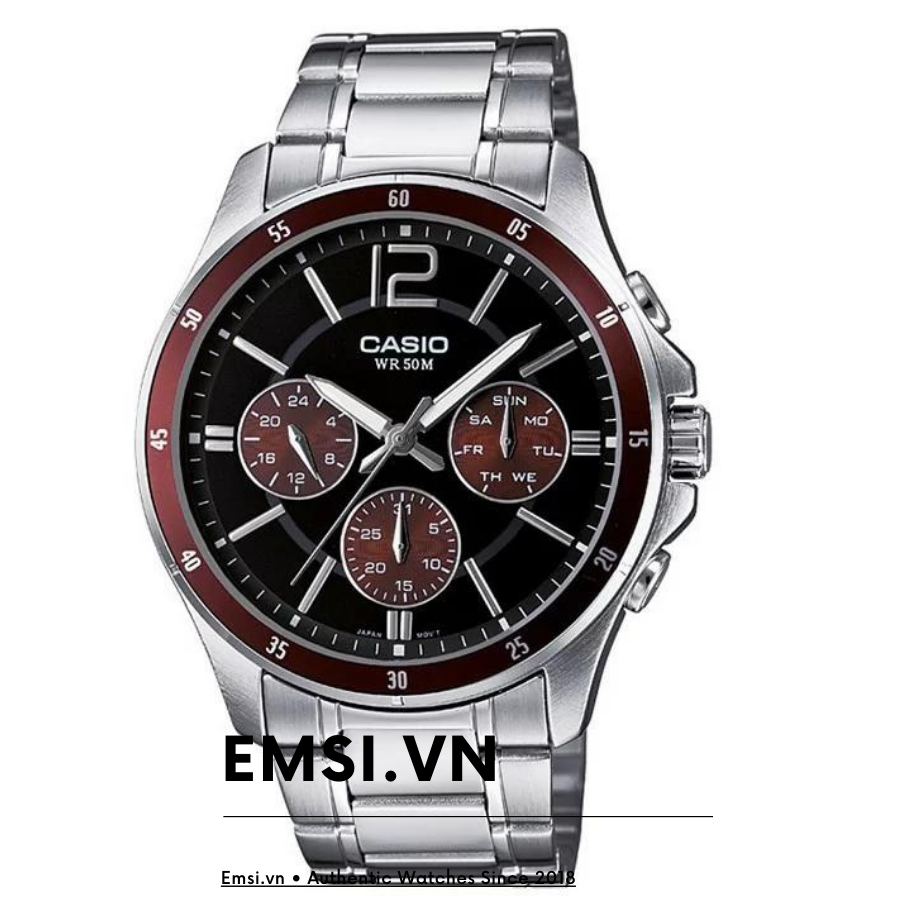 Casio MTP-1374D-5AVDF - Đồng Hồ Nam - Pin / Quartz - Kính Khoáng - Size Mặt 43.5mm - Bảo Hành 5 Năm - Chính Hãng