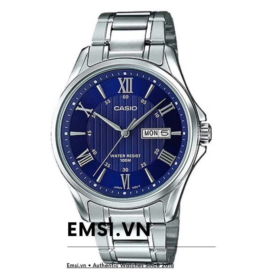 Đồng Hồ Nam Casio MTP-1384D-2A (Casio 41mm)  Chính Hãng Giá Tốt Nhất - Emsi.vn
