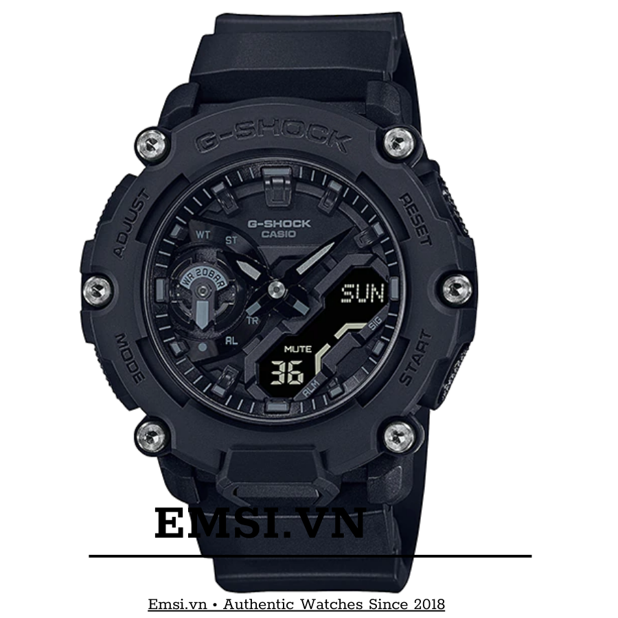 G-Shock GA-2200BB-1A - Đồng Hồ Nam - Pin / Quartz - Kính Khoáng - Size Mặt 47.5mm - Bảo Hành 5 Năm - Chính Hãng