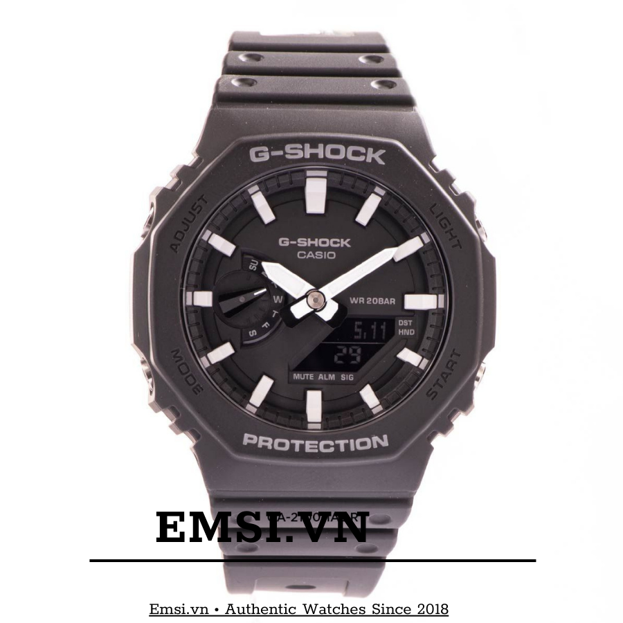 G-Shock GA-2100-1ADR - Đồng Hồ Nam - Điện Tử - Kính Khoáng - Size Mặt 45.4mm - Bảo Hành 5 Năm - Chính Hãng