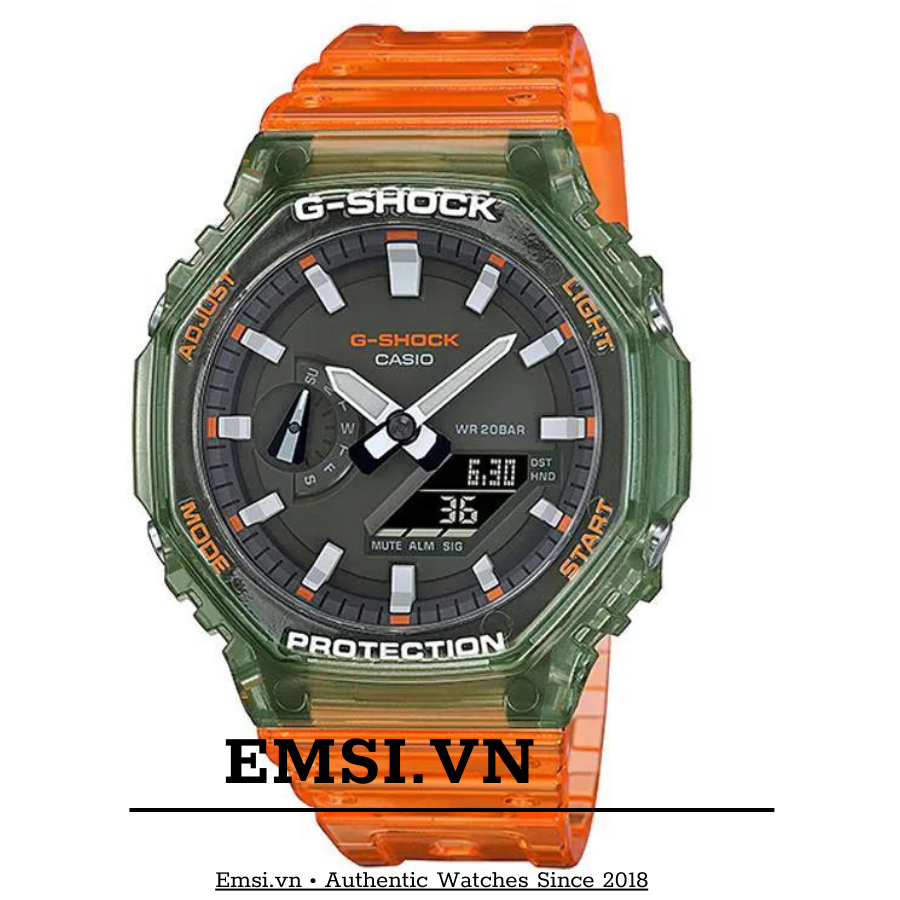 Đồng hồ Casio G-Shock Nam GA-2100HC-4A  | G-Shock | Nam | Dây Nhựa | Chống Nước WR20BAR