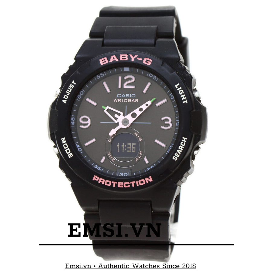 Đồng Hồ Casio Baby G BGA-260SC-1A - Nữ - Dây Nhựa Màu Đen - Chống Nước 100M