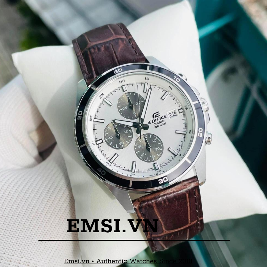 Casio Edifice EFR-526L-7AVUDF - Đồng Hồ Nam - Pin / Quartz - Kính Khoáng - Size Mặt 43.8mm  - Chính Hãng