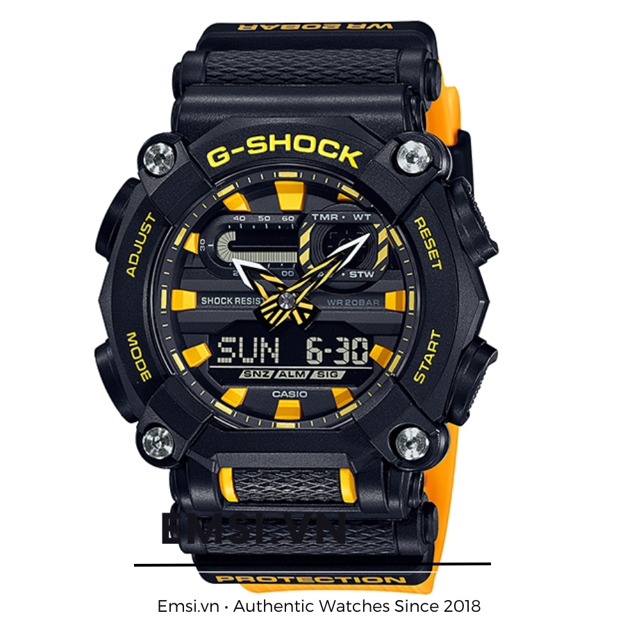 Gshock GA-900A-1A9DR - Đồng Hồ Nam - Điện Tử - Size Mặt 49.5mm - Kính Khoáng EMSI.VN